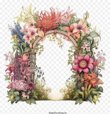 flower arch garden floral flowers vintage png download - 4096*4096 - Free  Transparent Flower Arch png Download. - CleanPNG / KissPNG