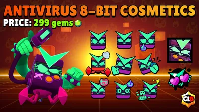 Brawl Stars on X: \"Virus 8-Bit has arrived to take over Brawl! Which side  are you on? 👾👿 https://t.co/S1ocbHX3Bo\" / X