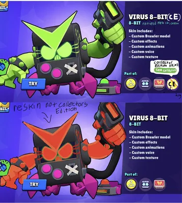 Brawl Stars - Virus 8-Bit has arrived to take over Brawl! Which side are  you on? 👾👿 | Facebook