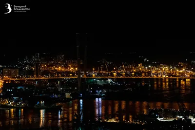 Обои на монитор | Города | Владивосток, Россия, мост, море, горы