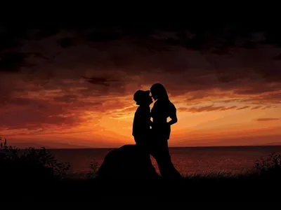 влюбленные на пляже наслаждаются вместе и закатом над морем Стоковое  Изображение - изображение насчитывающей природа, временя: 236508343