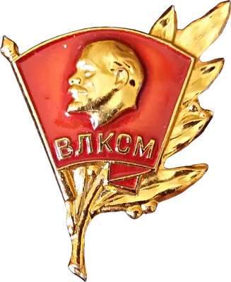 Значок СССР \"ВЛКСМ\", винтовой стоимостью 121 руб.