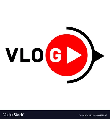 Vlog logo Royalty Free Vector Image - VectorStock