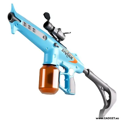 Электрический водяной пистолет - игрушка Water Gun, цвет сине белый