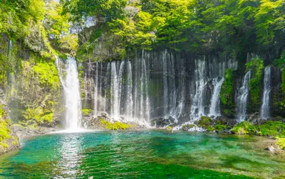 Фотообои Водопад на рассвете купить на стену • Эко Обои