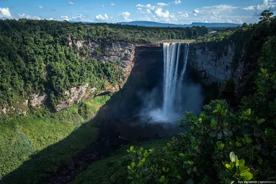 Пейзаж, Ниагарский водопад на закате…» — создано в Шедевруме