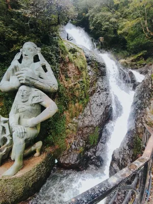 Фотообои Водопад на рассвете купить на стену • Эко Обои