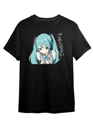 Футболка унисекс СувенирShop Мику Хатсуне/Вокалоиды/Vocaloid 7 черная 2XL -  купить в Москве, цены на Мегамаркет