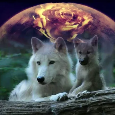 Волчица с волчатами (59 фото) | Волчата, Дух волка, Изображения волков