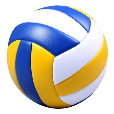 Мяч волейбольный Мяч для волейбола., 5 размер; синий, желтый - купить по  выгодной цене в интернет-магазине OZON (1077566967)