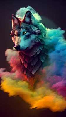 Обои на телефон волк 1080×1920, скачать картинки волки | Zamanilka | Cute  fantasy creatures, Cool wallpapers cartoon, Alone art