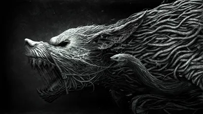 Картина “Огненный волк – 1” | PrintStorm