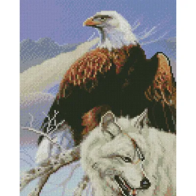 Волк и орёл, нос к носу» — создано в Шедевруме