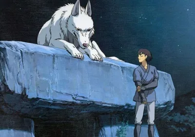 3 главных героя аниме, которым помогает гигантский разумный волк,  являющийся уникальным в своем мире | Baka-Blog | Дзен