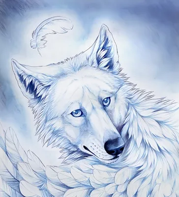 Как нарисовать Волк воет на луну - YouTube