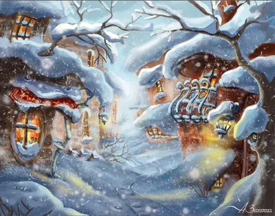 Пазл «Волшебная зима» из 143 элементов | Собрать онлайн пазл №153981