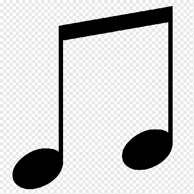 Восьмая нота Beam Музыкальная нота Разное Символы, музыкальная нота,  прямоугольник, луч, юникод png | Klipartz
