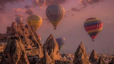 Картинки air-balloons, water reflexion, голубое, небо, воздушные, шары,  вода, отражение, 3d моделирования - обои 1920x1080, картинка №114605