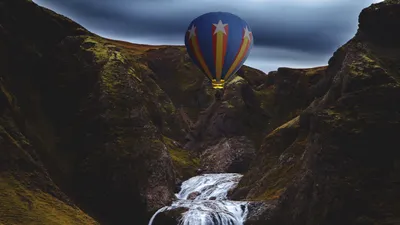 Фотообои Воздушный шар в горах купить в Москве, Арт. 14-122 в  интернет-магазине, цены в Мастерфресок