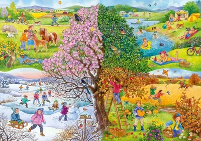 Картинки времена года лето для детей в детском саду (69 фото) » Картинки и  статусы про окружающий мир вокруг