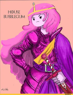 Раскраска Малышка Принцесса Бубльгум | Раскраски Время приключений  (Adventure Time free colouring pages)