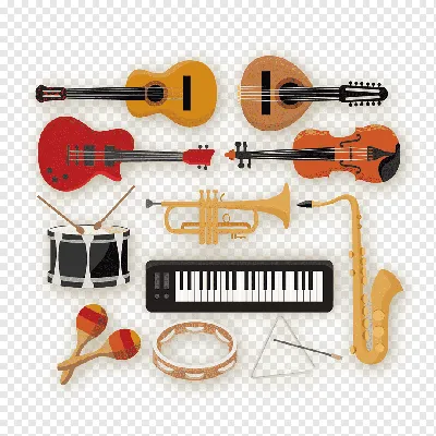 Шаблон графика музыкальных инструментов Все типы музыкального Instr  Иллюстрация вектора - иллюстрации насчитывающей нот, оркестр: 70871808