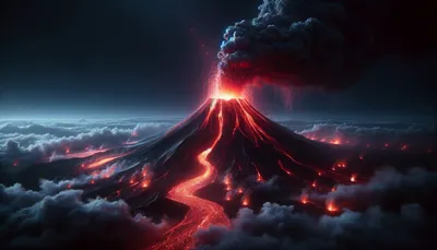 Вулкан Карымский на Камчатке выбросил километровый столб пепла: Природа:  Моя страна: Lenta.ru