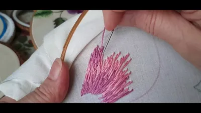 Вышивка гладью для начинающих. Основы техники. Stitch embroidery for  beginners. - YouTube
