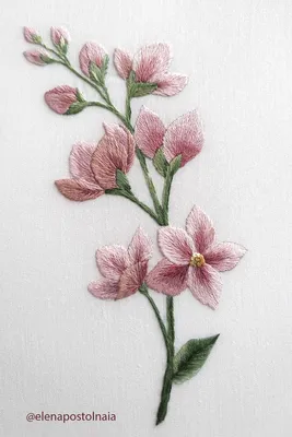 Вышивка гладью Розовые цветы embroidery needlework handmade | Вышивка гладью,  Вышивка цветов, Вышивка