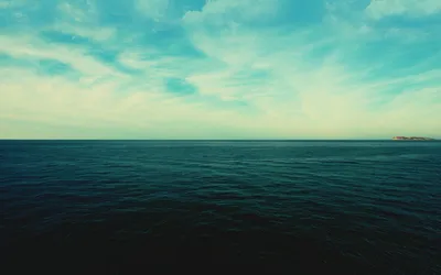 Пейзаж морского штиля и голубого неба | Обои для телефона