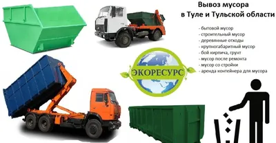 Вывоз мусора с рынка контейнерами по графику, разово