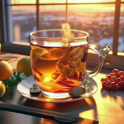 Пей чаек и не болей, выздоравливай…» — создано в Шедевруме