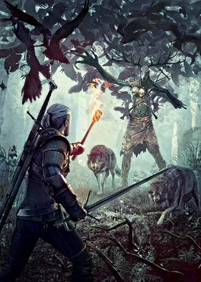 Скачать обои дерево, ночь, The Witcher 3: Wild Hunt, небо, луна, раздел  игры в разрешении 1920x1080
