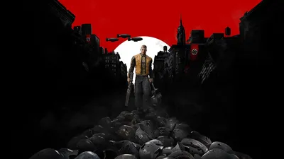 Картинки Wolfenstein II: The New Colossus мужчина Военная каска