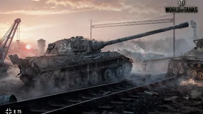 Картинки world of tanks, e 75, танки - обои 1600x900, картинка №109800