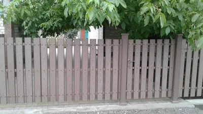 Забор из деревянного штакетника для загородного дома купить по цене 1920  руб в Москве с установкой под ключ