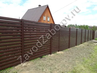 Забор из металлического штакетника Премиум в Москве - Заборкин