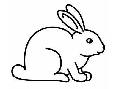 Рисунки зайца для срисовки (71 фото)