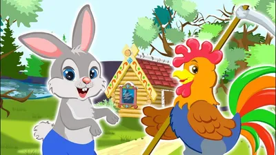 The Rabbit Tree-Bark House. Funny cartoon for children. - YouTube
