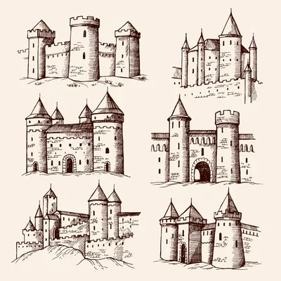 Замок, рисунок карандашом, готический …» — создано в Шедевруме