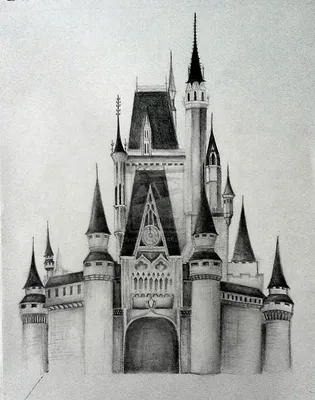 Замок зарисованный карандашом» — создано в Шедевруме