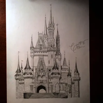 Замок рисунок карандашом легкий - 79 фото