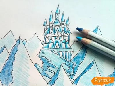Рисунки замков для срисовки (85 фото)