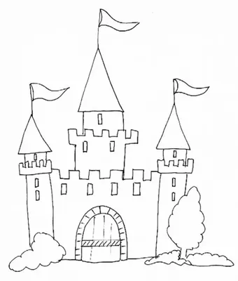 Рисуем сказочный замок. Лёгкий рисунок для срисовки | Педагог онлайн.  Видеоуроки | Дзен