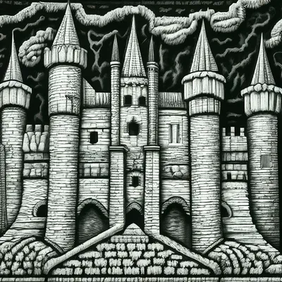 средневековый замок в праге. рисунок руки. вектор Иллюстрация вектора -  иллюстрации насчитывающей европа, художничества: 241565142