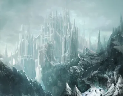 Замок снежной королевы. Рисуем с помощью картона - YouTube