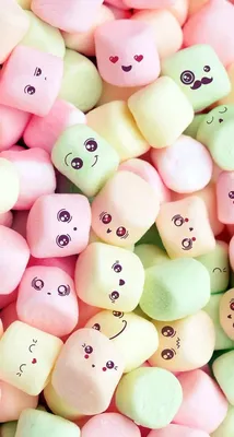 Фоннателефон#зефирки#розовый#лица#вдохновение#красота#backgroundphone#marshmallows#pink#face#i…  | Wallpaper iphone cute, Cute wallpaper for phone, Cute marshmallows