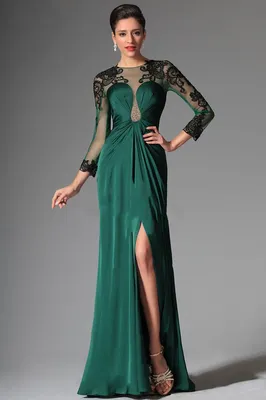 Зеленое платье женское вечернее праздничное нарядное длинное, Женский,  Демисезон, размер 44, материал Вискоза — купить в интернет-магазине OZON  (832198474)