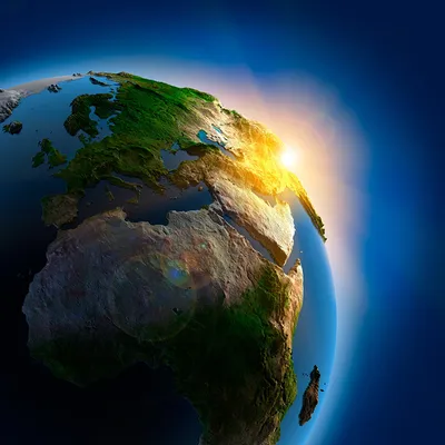 Мир Земли из космоса на белом фоне Стоковое Фото - изображение  насчитывающей горизонт, орбита: 157940180