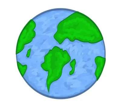 Рисунок Земли Ручной Эскиз Планеты Солнечной Системы — стоковая векторная  графика и другие изображения на тему Планета Земля - iStock